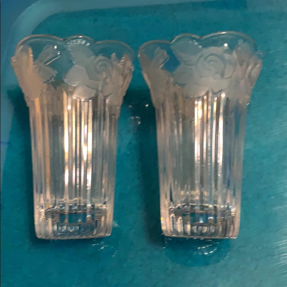 A pair of Home Beautiful candle holders